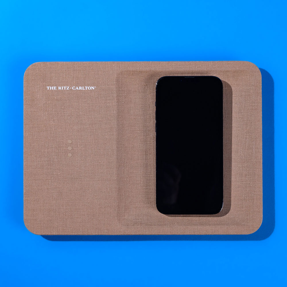 Courant Wireless Charging Accessory Tray. Courant Charger Tray. Courant Charging Station.