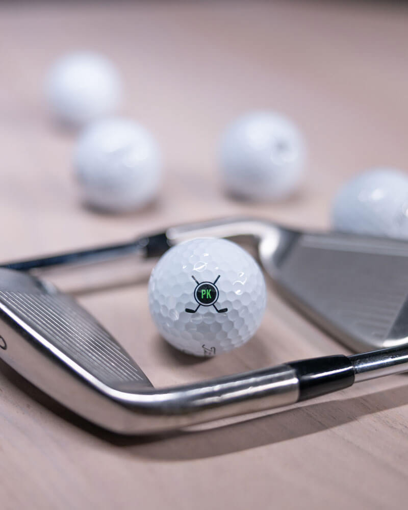 Get a hole in one with custom golf balls with your brand logo.