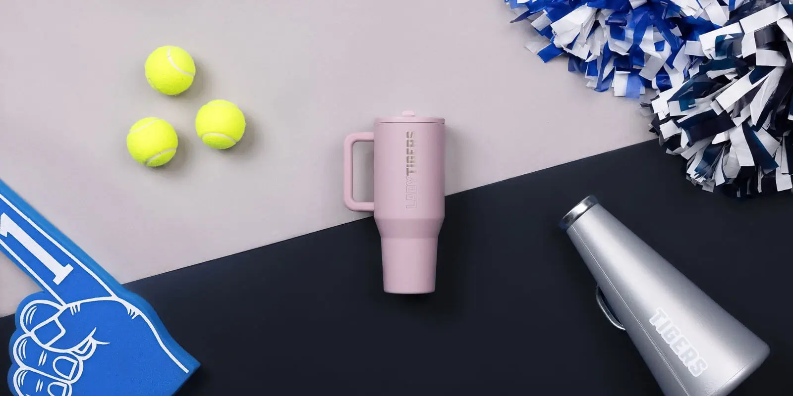 HydroJug tumblers customized for team spirit merch.