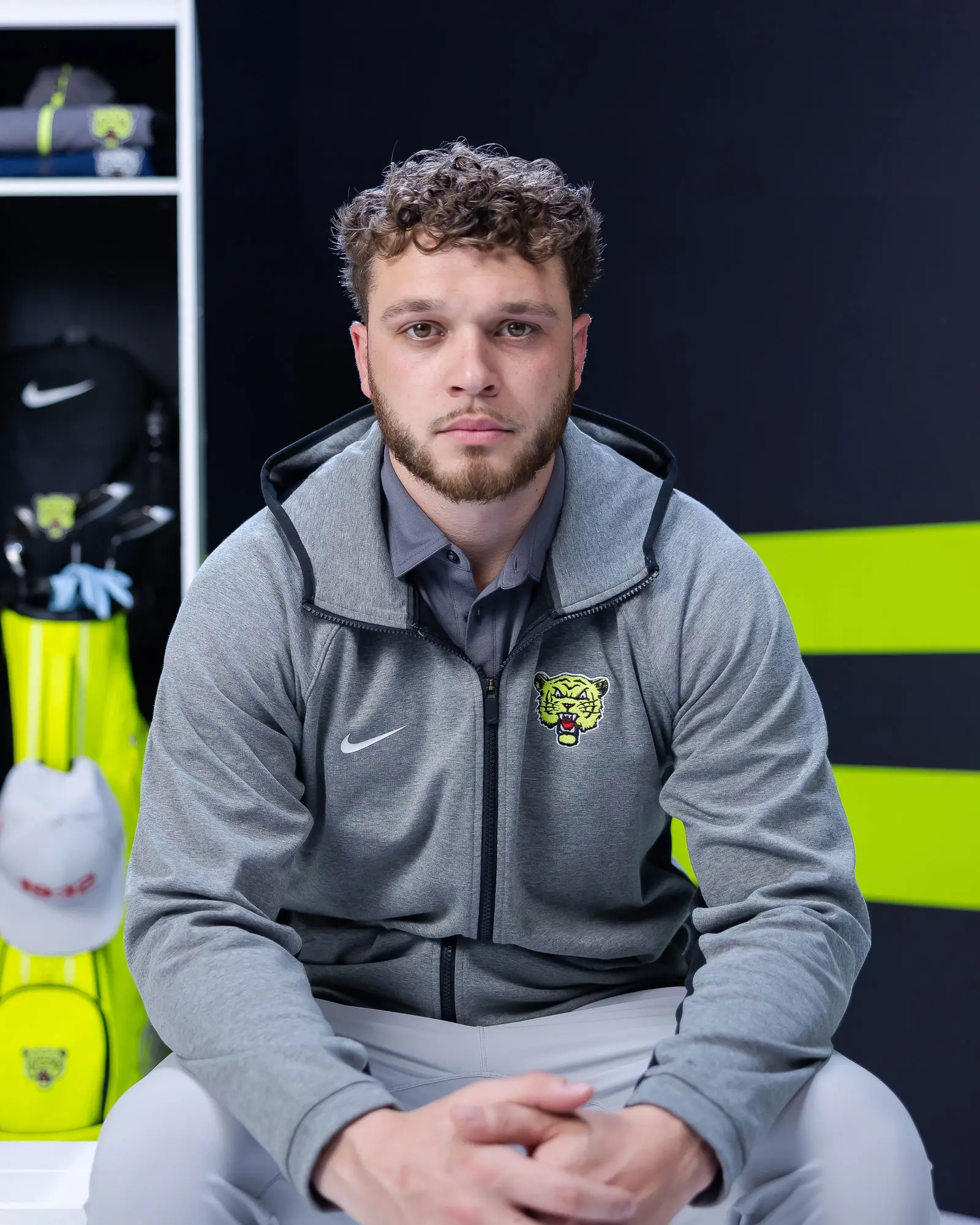 Custom Nike apparel with an embroidered team logo